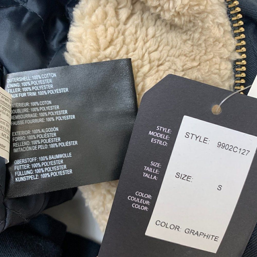 Anorak Utility Hooded Jacket Graphite Sherpa - Picture 10 of 12